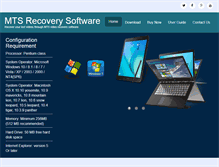 Tablet Screenshot of mts-recovery.com